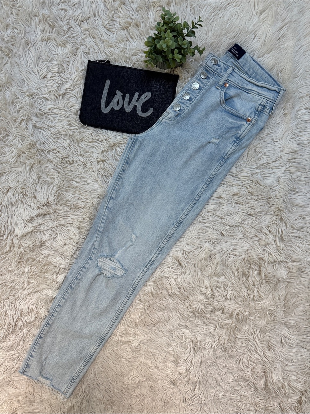 Gap High-Rise Vintage Slim Jeans 💗 Light Blue - Picture 3 of 12